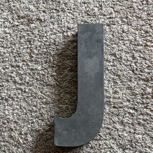 Anthropologie Charcoal Wall Letter J